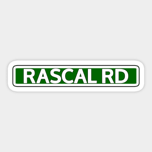 Rascal Rd Street Sign Sticker